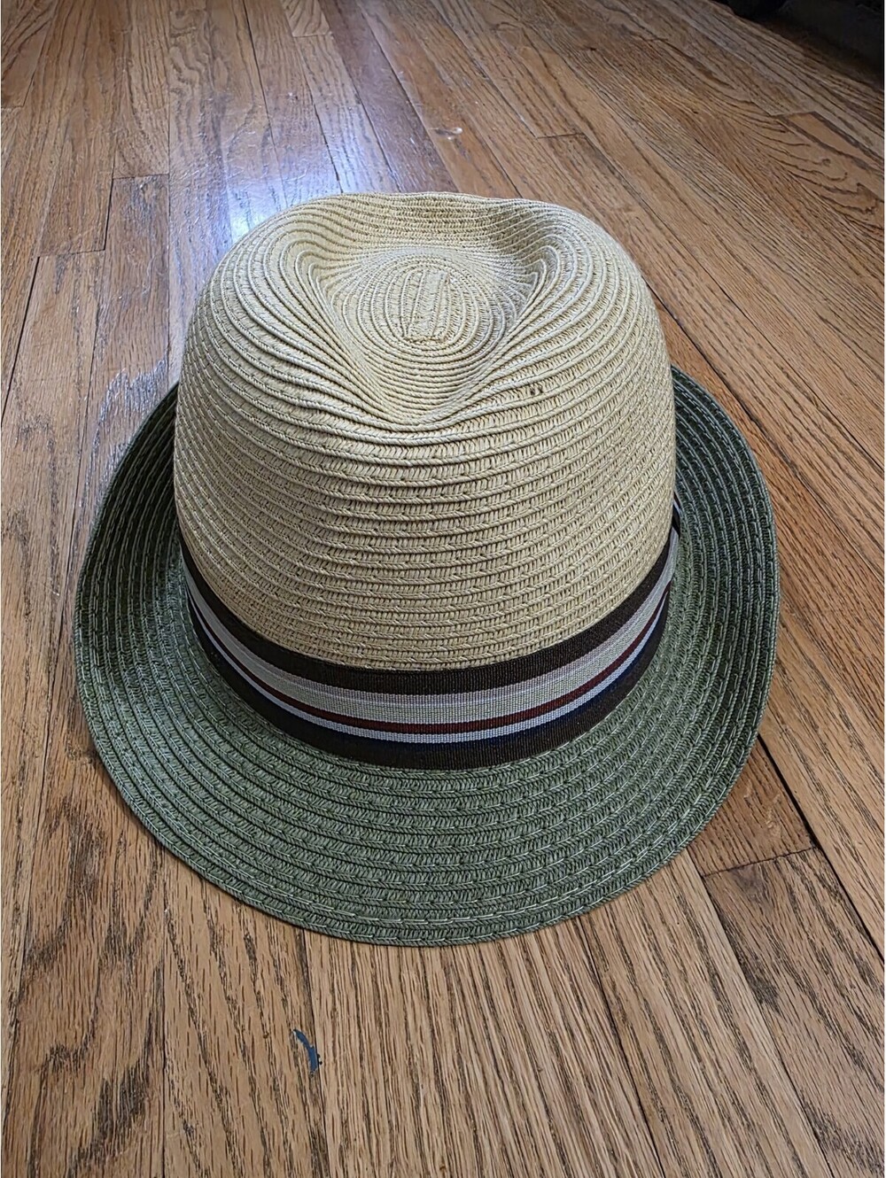 journey M straw hat mens NWT